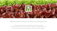 Desktop Screenshot of familiengartenverein.ch